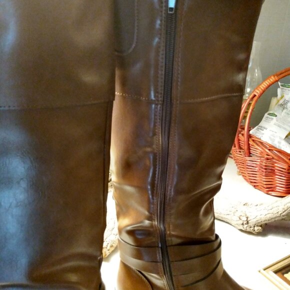 Arizona Jean Co. Women's Denmark Brown Boots Riding Knee High US Size 11 NWOT - Picture 4 of 10